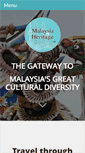 Mobile Screenshot of malaysiaheritage.net